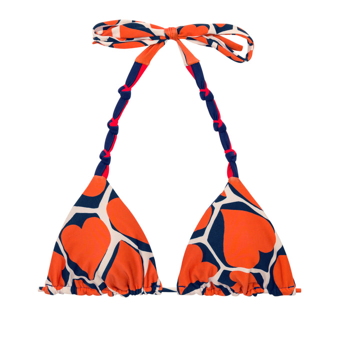 Product Front: Rio De Sol Top Bikini Top Amore-Red Tri-Rev