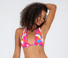 Załaduj obraz do przeglądarki galerii, Gallery: Rio De Sol Top Bikini Top Antelope Halter-Double
