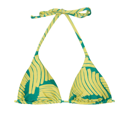 Product Front: Rio De Sol Top Bikini Top Banana Yellow Invisible