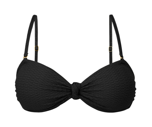 Product Front: Rio De Sol Top Bikini Top Bora-Black Bandeau-Joy