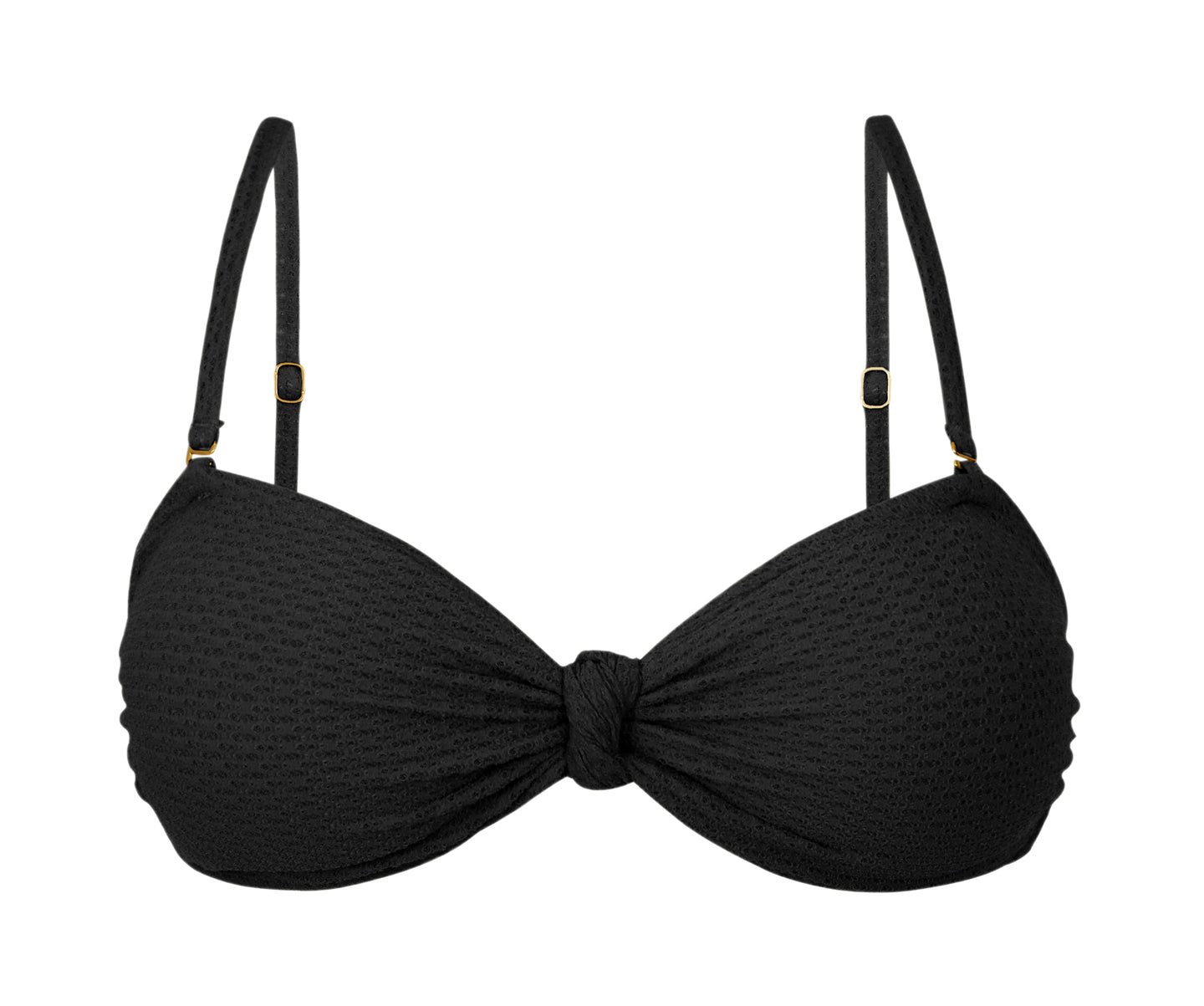 Product Front: Rio De Sol Top Bikini Top Bora-Black Bandeau-Joy