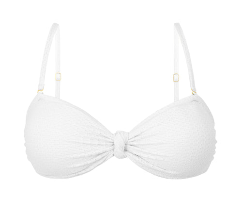 Product Front: Rio De Sol Top Bikini Top Bora-White Bandeau-Joy
