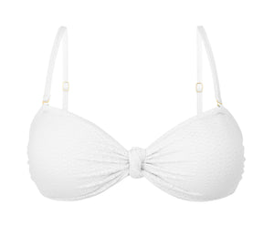 Product Front: Rio De Sol Top Bikini Top Bora-White Bandeau-Joy