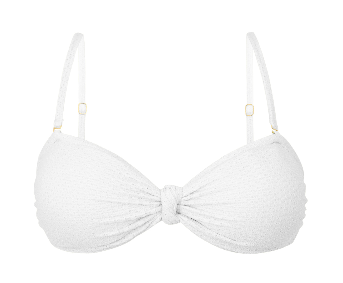 Product Front: Rio De Sol Top Bikini Top Bora-White Bandeau-Joy