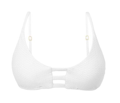 Product Front: Rio De Sol Top Bikini Top Bora-White Bra-Trio