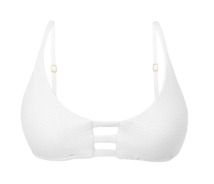 Product Front: Rio De Sol Top Bikini Top Bora-White Bra-Trio