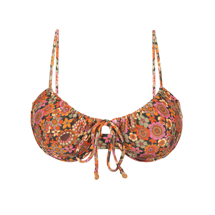 Product Front: Rio De Sol Top Bikini Top Bouquet Balconet-Tie