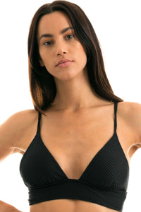 Gallery: Rio De Sol Top Bikini Top Cloque Preto Tri Cos
