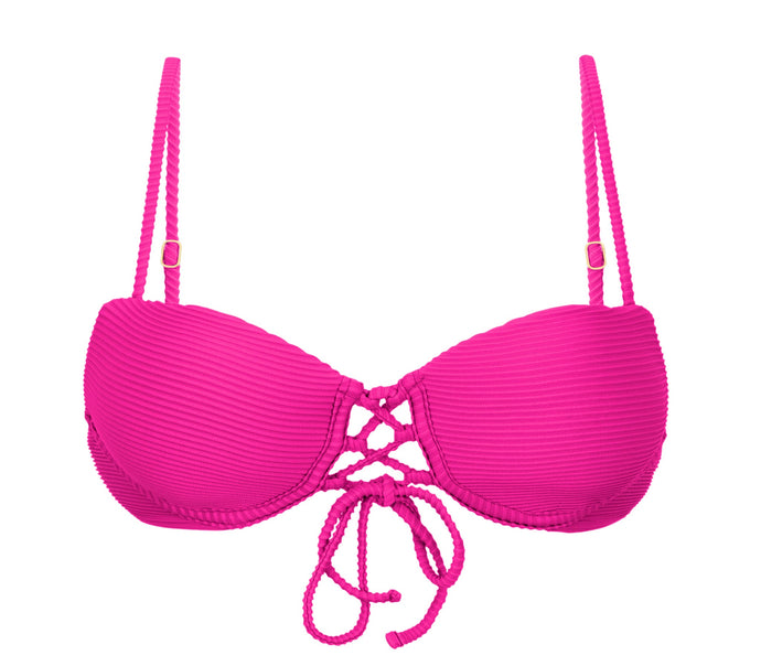 Product Front: Rio De Sol Top Bikini Top Cotele-Amaranto Balconet-Pushup