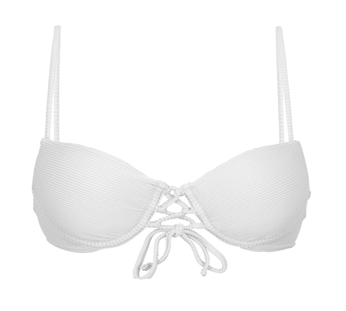 Product Front: Rio De Sol Top Bikini Top Cotele-Branco Balconet-Pushup