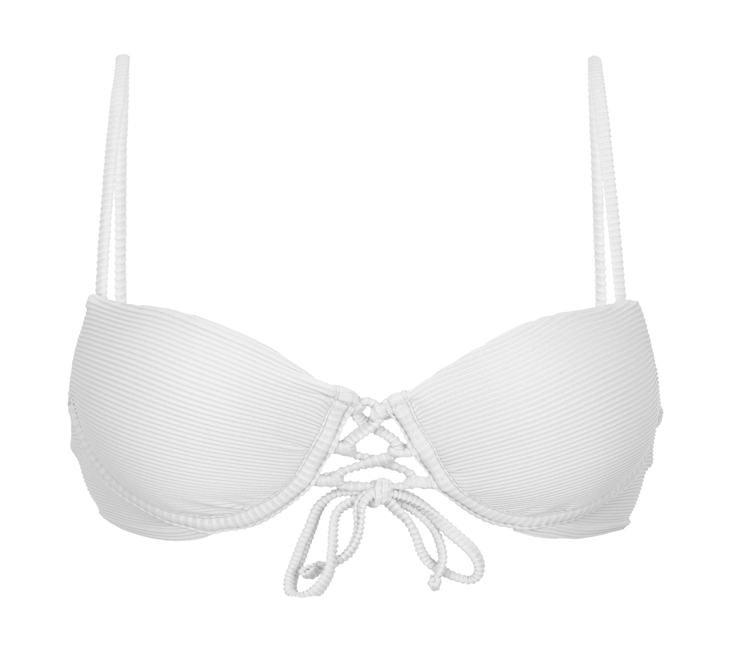Product Front: Rio De Sol Top Bikini Top Cotele-Branco Balconet-Pushup