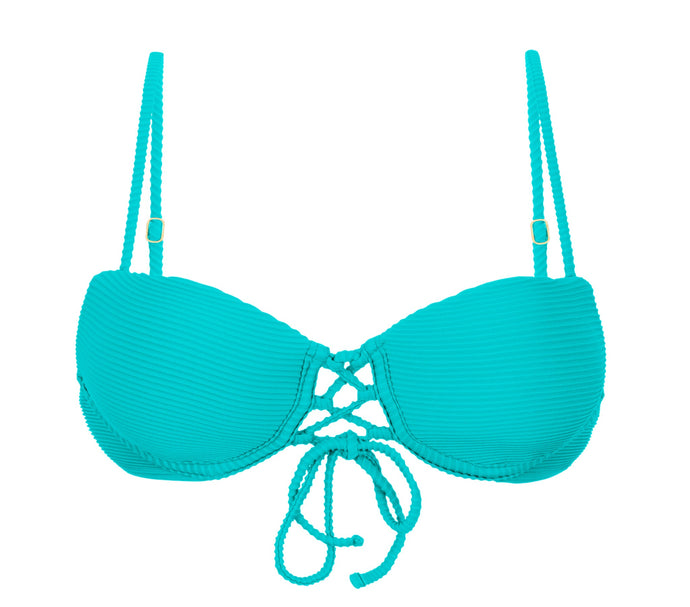 Product Front: Rio De Sol Top Bikini Top Cotele-Jade Balconet-Pushup