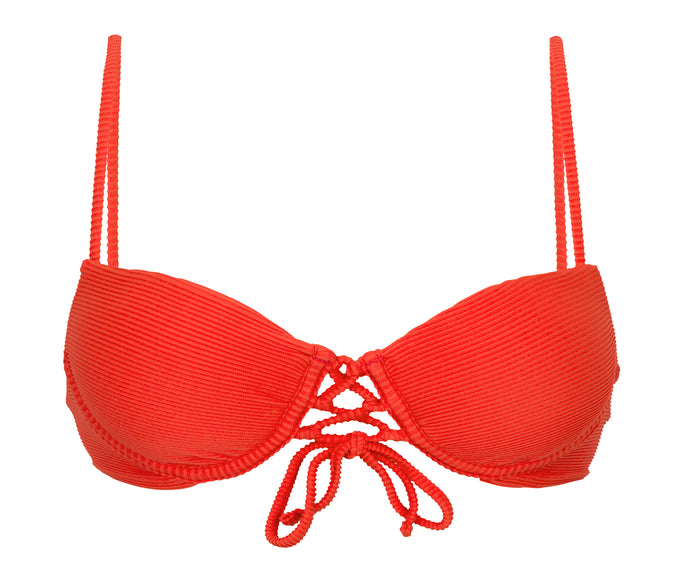 Product Front: Rio De Sol Top Bikini Top Cotele-Tomate Balconet-Pushup
