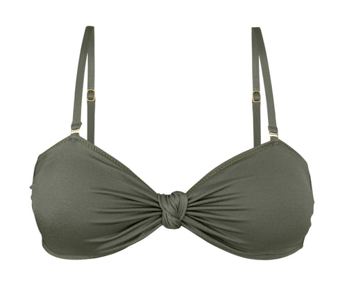 Product Front: Rio De Sol Top Bikini Top Croco Bandeau-Joy