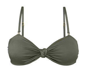 Product Front: Rio De Sol Top Bikini Top Croco Bandeau-Joy
