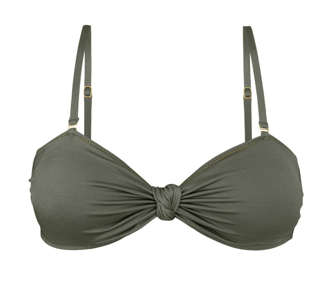 Product Front: Rio De Sol Top Bikini Top Croco Bandeau-Joy