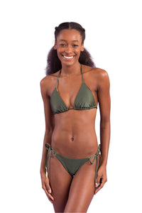 Model Front: Rio De Sol Top Bikini Top Croco Tri-Inv