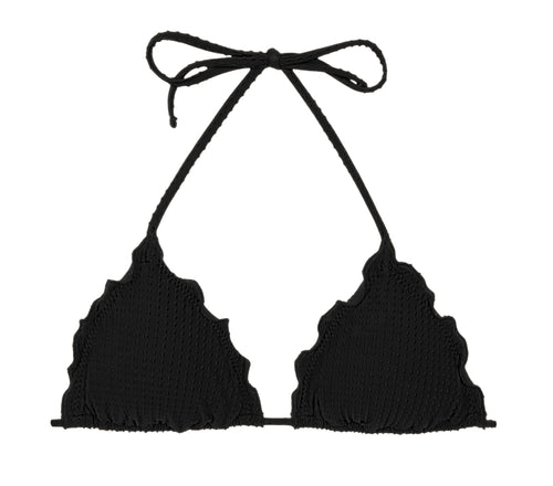 Product Front: Rio De Sol Top Bikini Top Dots-Black Frufru