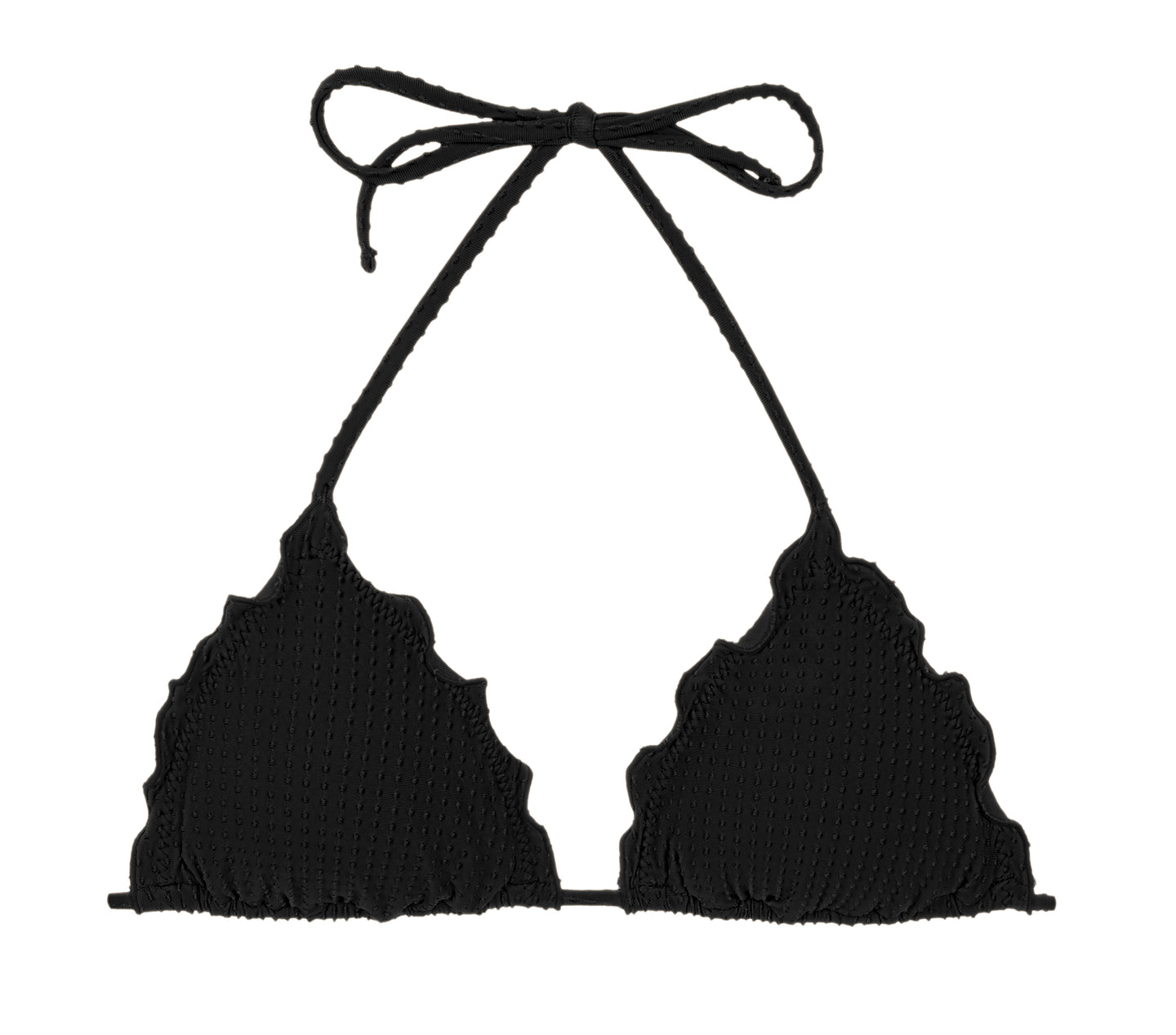 Product Front: Rio De Sol Top Bikini Top Dots-Black Frufru