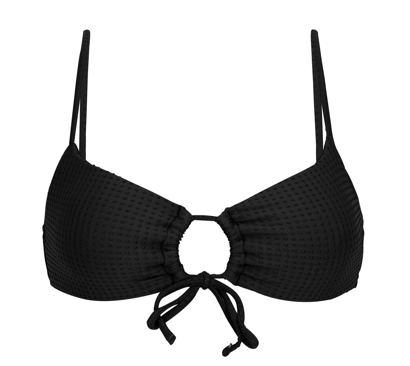 Product Front: Rio De Sol Top Bikini Top Dots-Black Mila