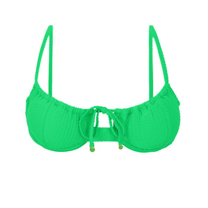 Product Front: Rio De Sol Top Bikini Top Dots-Energy Balconet-Tie