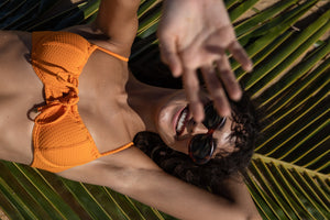 Image 06: Rio De Sol Top Bikini Top Dots-Mango Balconet-Tie