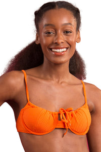 Gallery: Rio De Sol Top Bikini Top Dots-Orange Balconet-Tie