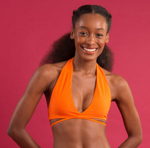 Image 12: Rio De Sol Top Bikini Top Dots-Orange Kate