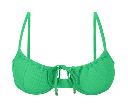 Product Front: Rio De Sol Top Bikini Top Dots-Tambourine Balconet-Tie