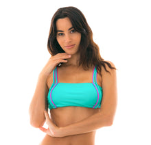 Załaduj obraz do przeglądarki galerii, Gallery: Rio De Sol Top Bikini Top Duo Pink Blue
