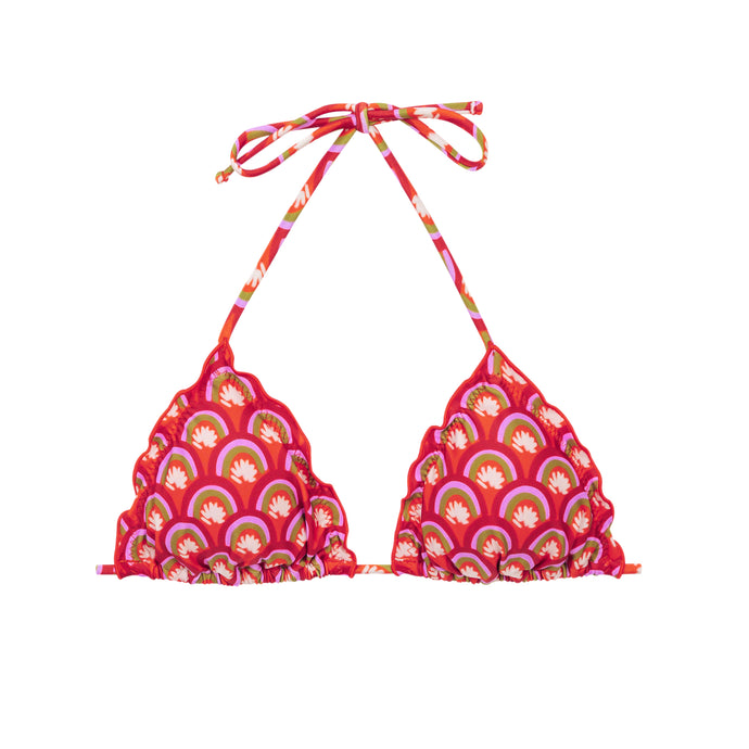 Product Front: Rio De Sol Top Bikini Top Floral-Scales Frufru