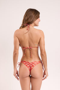 Model Back: Rio De Sol Top Bikini Top Floral-Scales Frufru