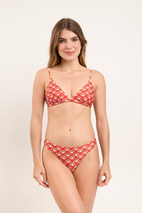 Model Front: Rio De Sol Top Bikini Top Floral-Scales Tri-Fixo