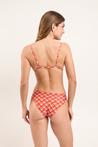 Model Back: Rio De Sol Top Bikini Top Floral-Scales Tri-Fixo