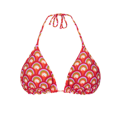 Product Front: Rio De Sol Top Bikini Top Floral-Scales Tri-Inv
