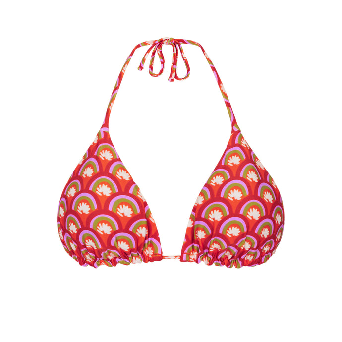 Product Front: Rio De Sol Top Bikini Top Floral-Scales Tri-Inv