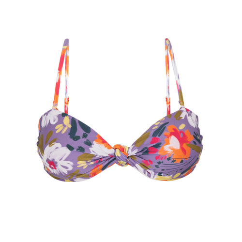 Product Front: Rio De Sol Top Bikini Top Garden-Flower Bandeau-Joy