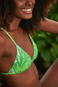 Image 09: Rio De Sol Top Bikini Top Green-Palms Tri-Fixo