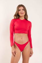 Załaduj obraz do przeglądarki galerii, Model Front: Rio De Sol Top Bikini Top Hibiscus Reef

