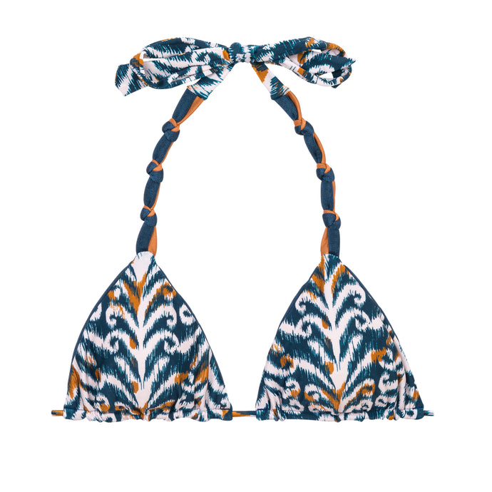 Product Front: Rio De Sol Top Bikini Top Ikat Tri-Rev