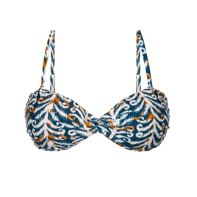 Product Front: Rio De Sol Top Bikini Top Ikat Twist