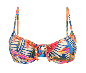 Product Front: Rio De Sol Top Bikini Top Jungle Balconet-Tie