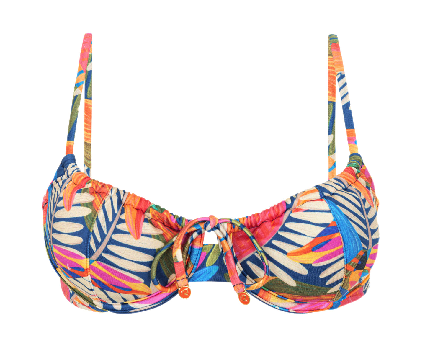 Product Front: Rio De Sol Top Bikini Top Jungle Balconet-Tie