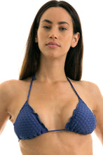 Załaduj obraz do przeglądarki galerii, Gallery: Rio De Sol Top Bikini Top Kiwanda Denim Frufru
