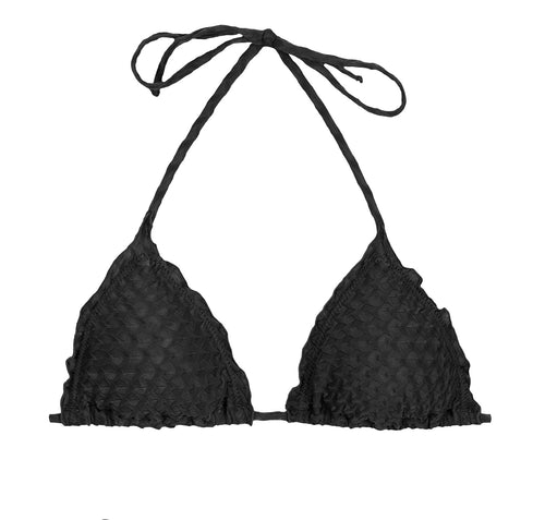 Product Front: Rio De Sol Top Bikini Top Kiwanda Preto Frufru