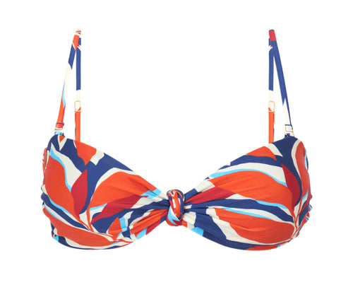 Product Front: Rio De Sol Top Bikini Top Leaves Bandeau-Joy