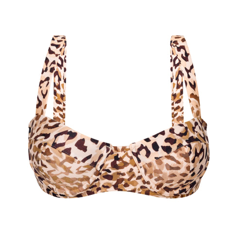 Product Front: Rio De Sol Top Bikini Top Leopard Amelia