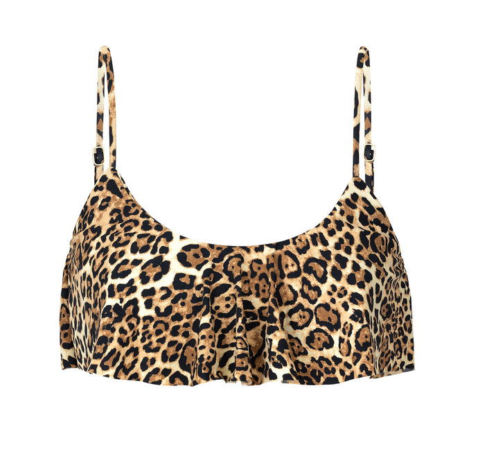 Product Front: Rio De Sol Top Bikini Top Leopardo Babado