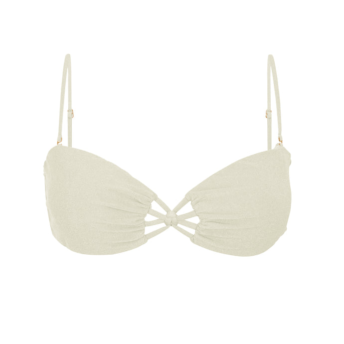 Product Front: Rio De Sol Top Bikini Top Malibu-Natural Bandeau-Iris