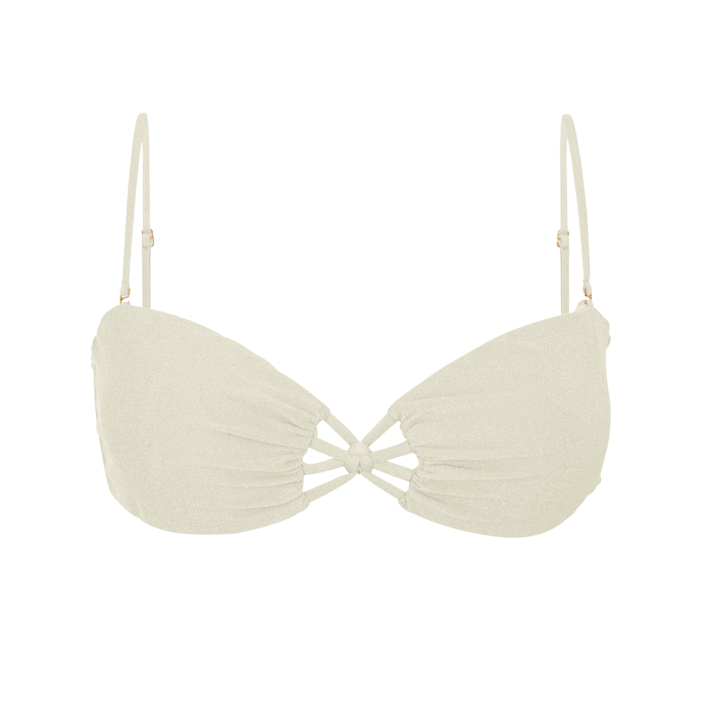 Product Front: Rio De Sol Top Bikini Top Malibu-Natural Bandeau-Iris